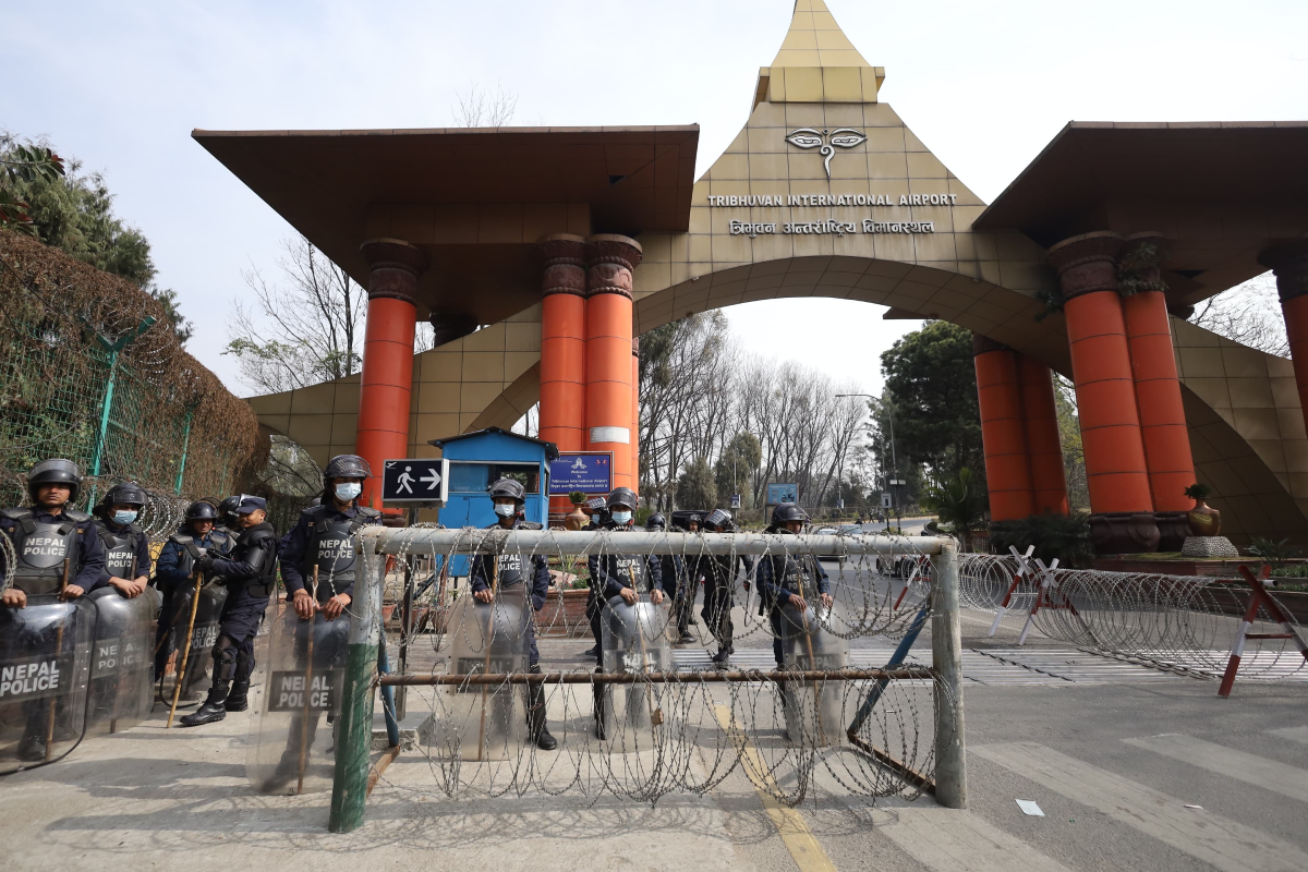 त्रिभुवन अन्तर्राष्ट्रिय विमानस्थल आसपास सुरक्षा व्यवस्था कडा