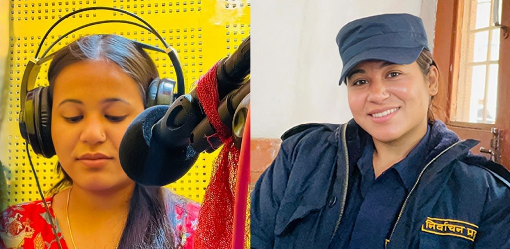 महिला पत्रकार सारंगी खत्री निर्वाचन प्रहरीमा खटिँदै