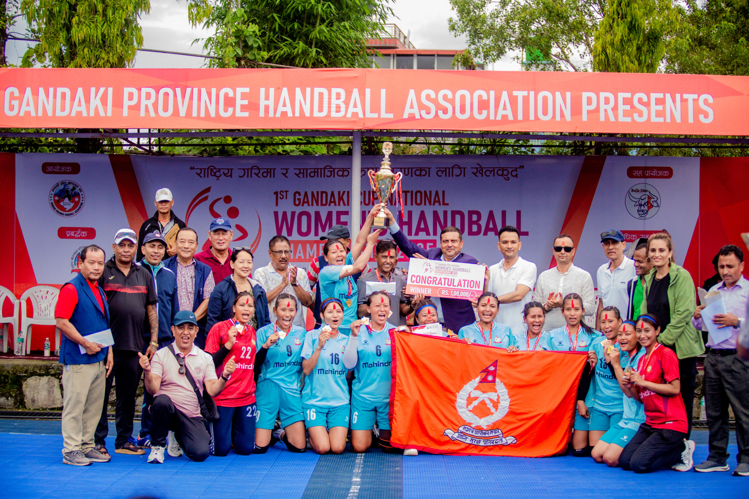 गण्डकी कप महिला ह्याण्डबल: विभागीय डर्बीमा आर्मीलाई हराउँदै एपीएफ च्याम्पियन