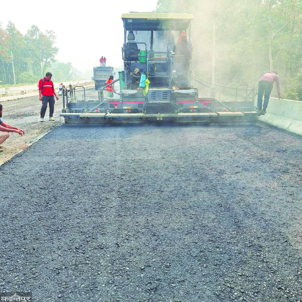 २५ महिनामा काँकडभिट्टा–लौकही सडक विस्तारको प्रगति ३२ प्रतिशत मात्रै